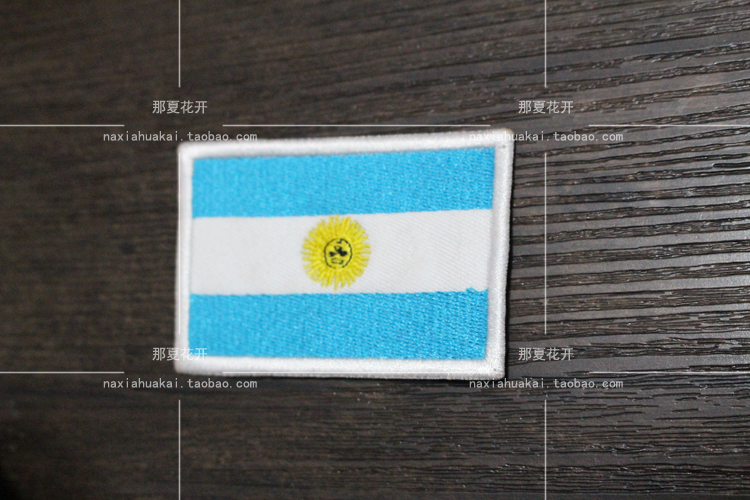 Cờ Argentina dán epaulettes huy hiệu thêu băng tay Velcro Trang phục phù hiệu túi có thể được tùy chỉnh - Những người đam mê quân sự hàng may mặc / sản phẩm quạt quân đội áo quần bộ đội