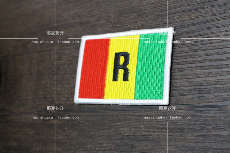 Rwanda cờ armband dán vải thêu dán nhãn dán chương Velcro thêu chương epaulettes có thể được tùy chỉnh 	miếng dán là quần áo
