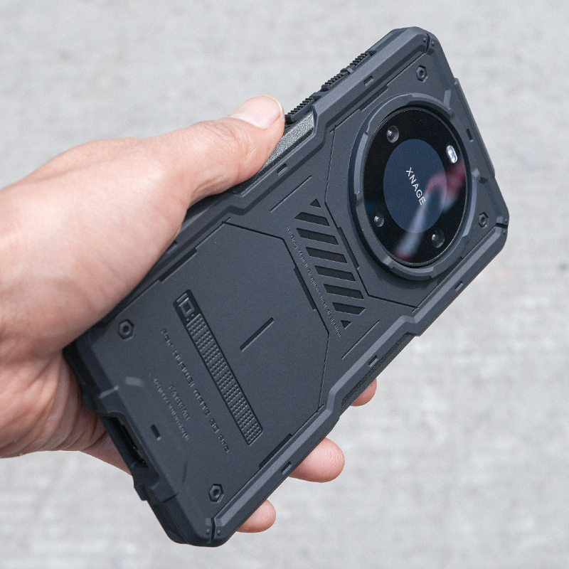 Fat Bear Gray Man Ii Is Suitable for Huawei Mate60/Pro/+/Rettical Anti-Fall Mobile Phone Case Graphene Cooling Magnetic Charging Mobile Phone Case Military Style Thickeneded Protective Cover Outwear Shell
