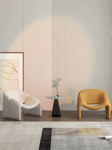 Creative Light Luxury Single -Pperson Casual Difa Стул Простой современный сетевый кресло красного краба Nordic сливочный стул