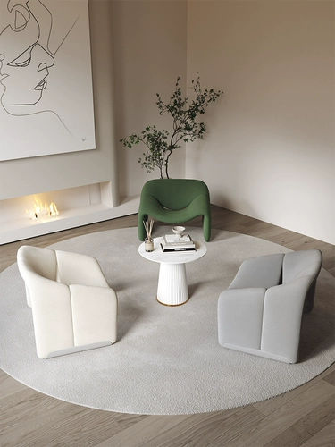 Creative Light Luxury Single -Pperson Casual Difa Стул Простой современный сетевый кресло красного краба Nordic сливочный стул