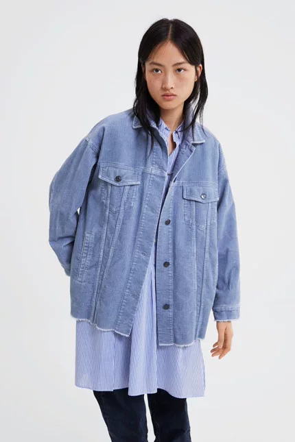 Куртка из вельвета ZARA 3046219505 8372/043