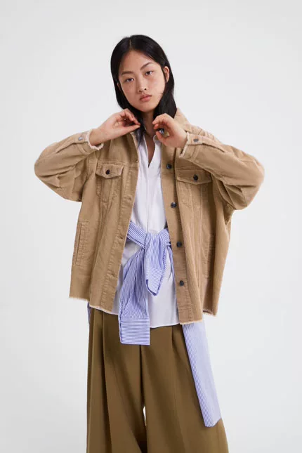 Куртка из вельвета ZARA 3046219505 8372/043