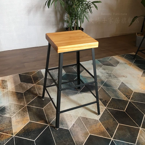 Железное твердый дерево простые модные бары кафе кофейня бар бар бар бар с животом стул Высокий стул Home Stool Home