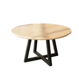 Индивидуальный американский ретро сплошной деревянный круглый столик круглый обеденный стол домашний столик кофейня и стул Комбинированный ресторан Стол Круглый обеденный стол