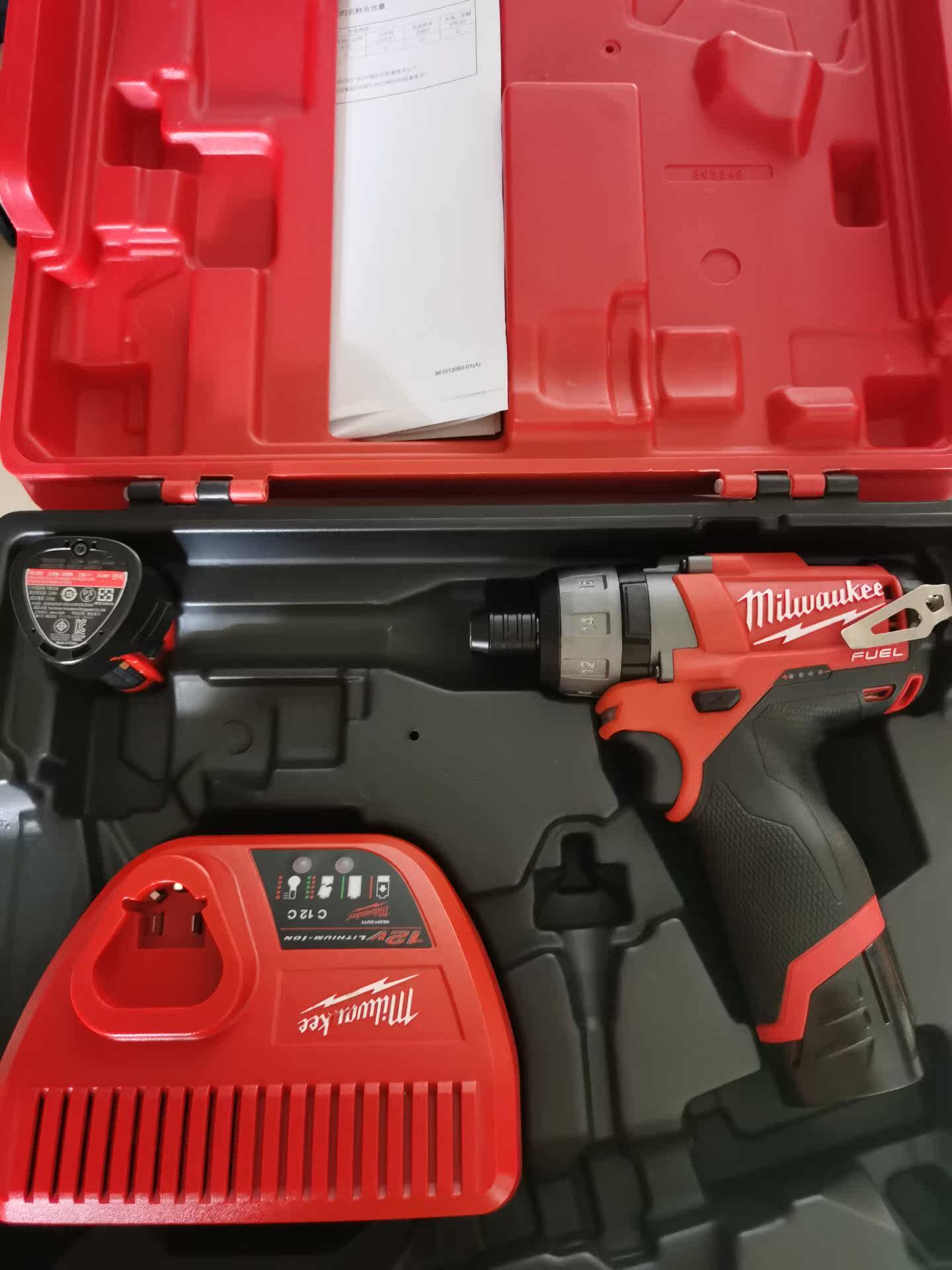 Milwaukee Mivocimevoge M12CD-0C brushless 1 4 square head lithium battery charging driver machine 2402