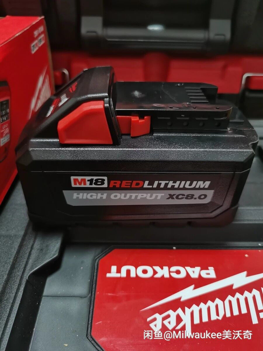 New original dress Miwochi Milwaukee Mevowi M18 rechargeable red lithium 18v8 0AH lithium battery