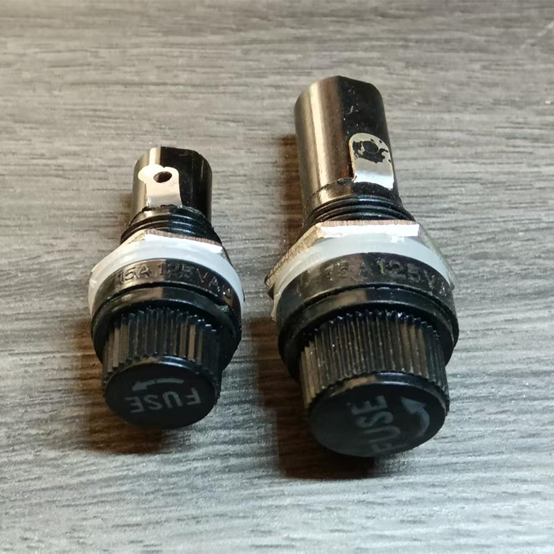 防燃电木保险丝座 5*20  6*30 250V 10A 保险管插座 熔断器座20只