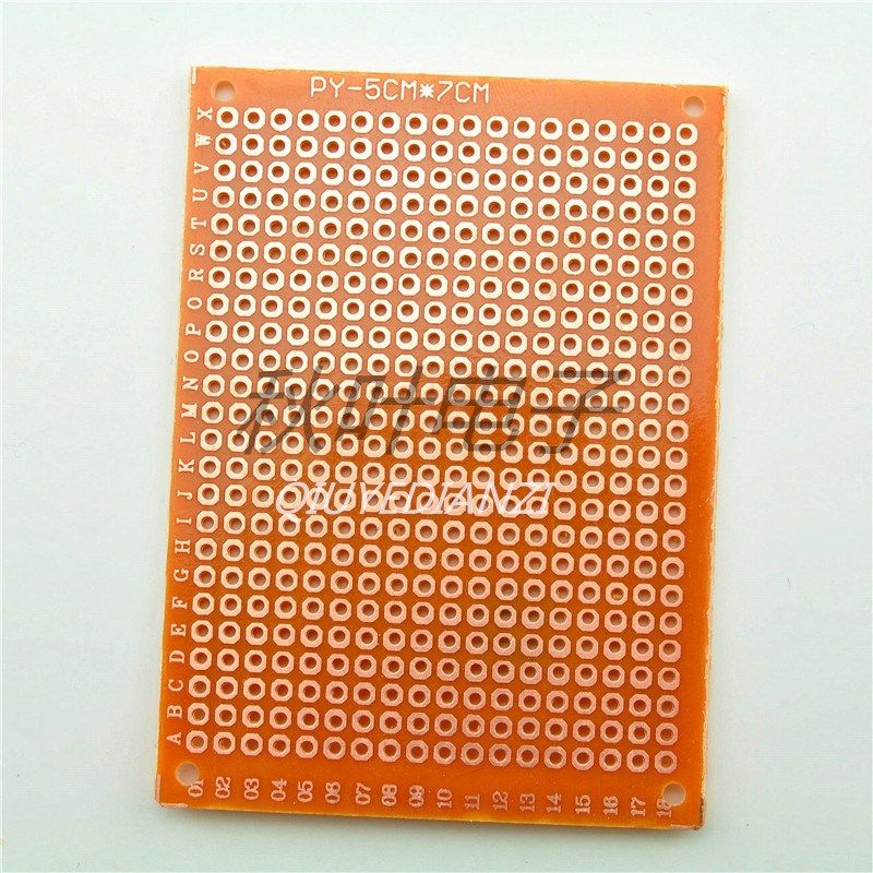 Universal Board Electronic DIY Make Circuit Board Dongle Board Cladding Copperplate 5 * 7CM 2 54mm 54mm 16 16 Sheet