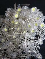 5mm 0 3W red green yellow white and blue bright LED crystal chandelier LED straw hat lamp beads 100