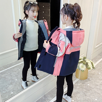 Childrens clothing girls autumn and winter jacket 2021 new foreign style Korean version of cotton clothes in the big children with cotton thick clothes tide