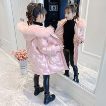 Girl cotton coat coat 2020 new 3 Children 4 Winter 5 long 6 thick 7 foreign girl down cotton coat 8 years old