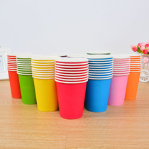  Handmade thickened color white paper cup Kindergarten early education creative art Young children diy production creative materials