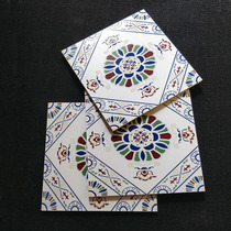 Custom tiles with floral pattern tiles custom Chinese vintage small flower tiles sun room non-slip floor tiles 300*300 balcony wall tiles