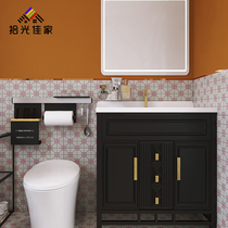 Hong Kong style pink small flower brick tea restaurant retro floor tiles milk tea shop imitation mosaic lattice tiles hot pot restaurant wall tiles
