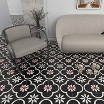 Vintage Black small tiles Morocco 200 Kitchen restaurant balcony wall brick dining bar milk tea shop balcony floor tiles