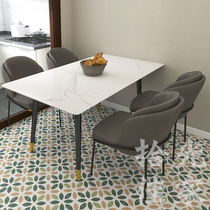 Restaurant l leaf tiles Moroccan retro decoration homestay background wall tiles non-slip floor tiles balcony flower tiles tiles