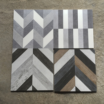 Household all-porcelain wood grain floor tiles 300x300 stripe balcony tile bathroom tiles homestay kitchen non-slip antique brick