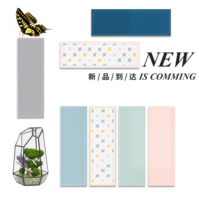 Kitchen Makeup Room Green Wall Brick 200x600 Bathroom balcony bright glazed glazed face tile Minroom Toilet Inner Wall Brick