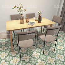 Green parquet tile 300 indoor dining room kitchen bathroom floor non-slip floor tile shop toilet small tile
