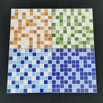 Ceramic swimming pool tile 300*300 bar blue plaid tile toilet non-slip floor tiles imitation mosaic wall tiles