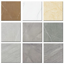 Gray matte tile 300 × 300 toilet bathroom non-slip brick kitchen toilet imitation stone wear-resistant floor tiles