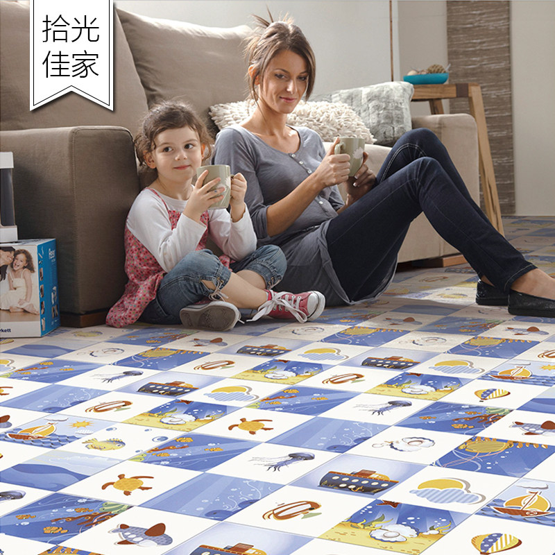 Cartoon Animal with pattern tiles Color flower brick Bathroom Floor Brick Mother & Baby Shop Nursery Wall Brick 300 * 300