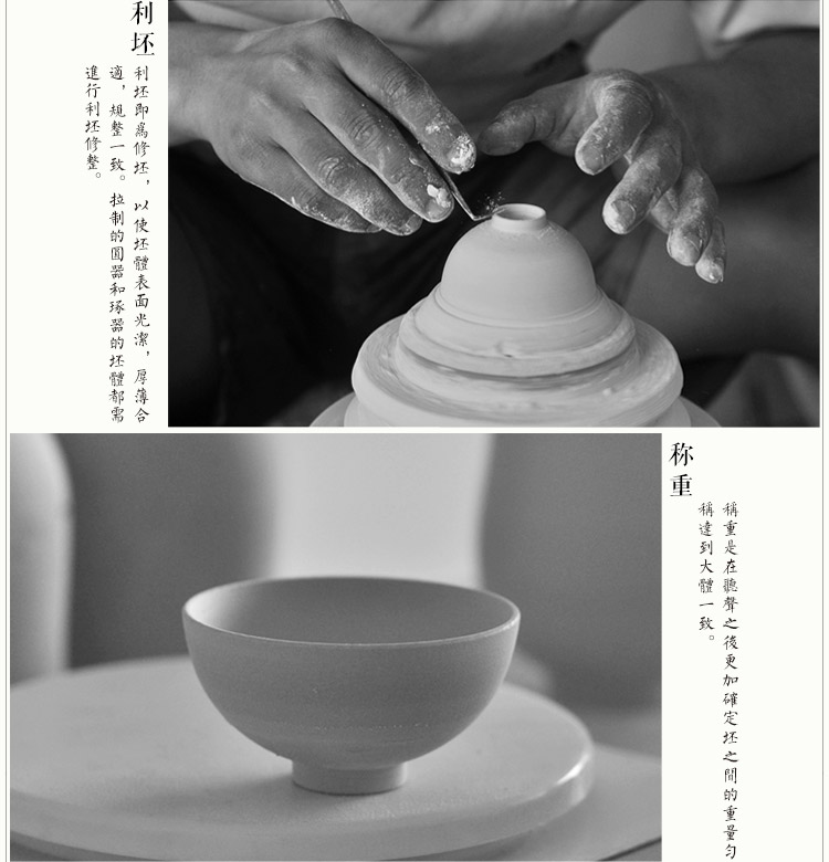 Offered home - cooked hand - made porcelain double circle in noggin thin foetus to use individual jingdezhen ceramic sample tea cup of tea light cup