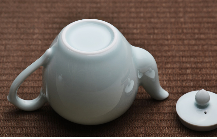 Offered home - cooked at taste, green glaze teapot jingdezhen ceramic tea set manually single glaze porcelain teapots