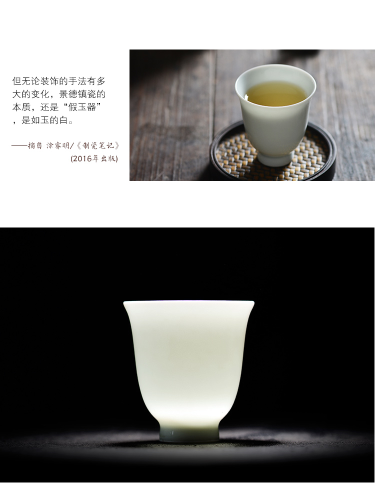 Offered home - cooked taste at jingdezhen ceramics by hand small kung fu tea tea service master cup single cup, cups sample tea cup