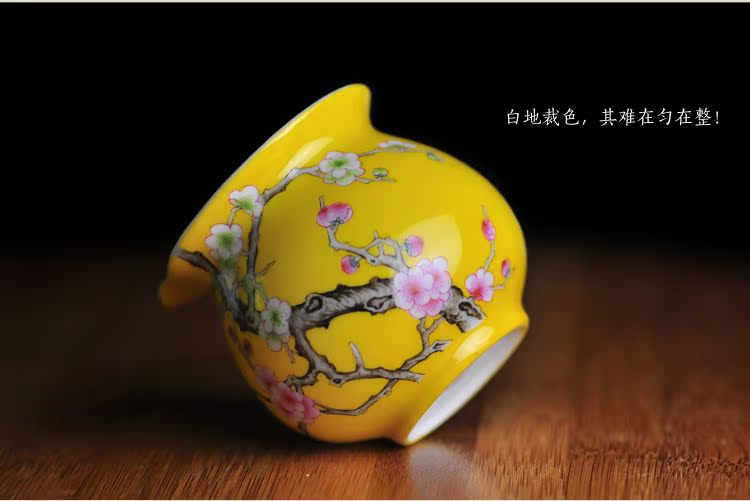 Fair offered home - cooked at taste tea cup and cup points hand - made famille rose porcelain cup of jingdezhen porcelain tea set by hand