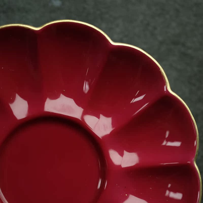 Offered home - cooked ju long up controller carmine glazed pottery cup saucer jingdezhen ceramic tea set manually