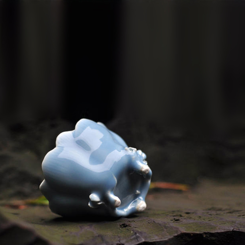 Long up is pure manual green glaze demand CPU master cup of archaize of jingdezhen porcelain tea cups