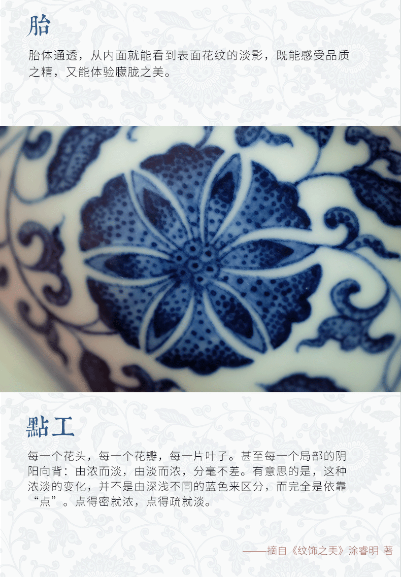 Long up controller offered home - cooked point work around branch lotus hand - made porcelain masters cup in jingdezhen ceramic cups sample tea cup