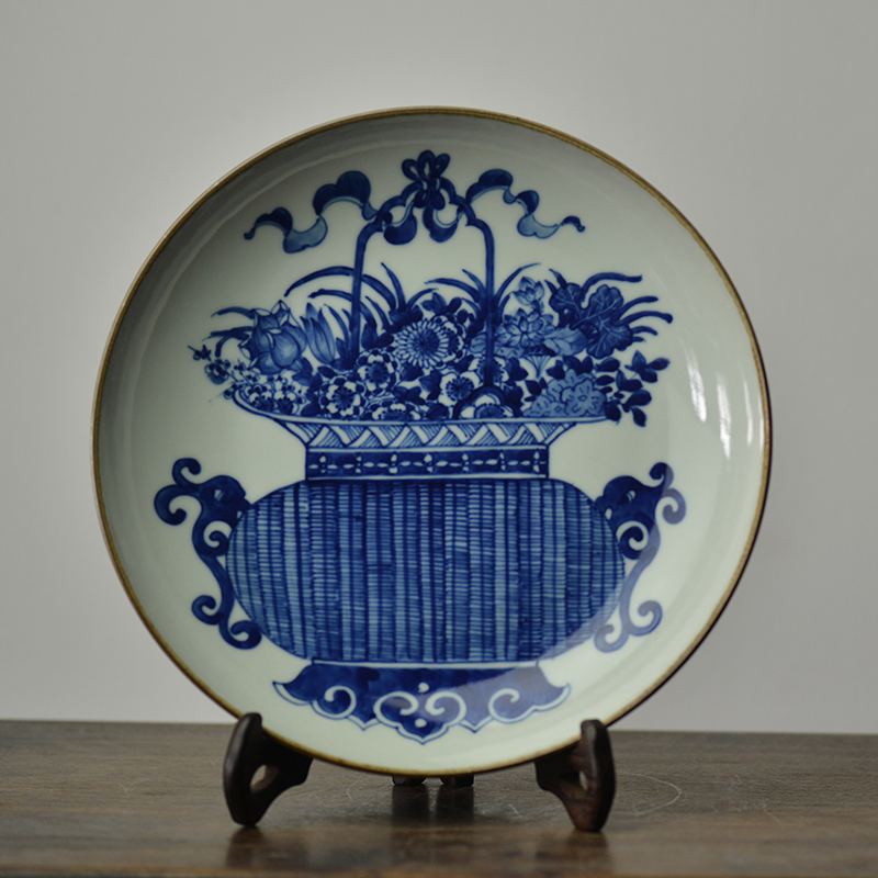 Offered home - cooked in hand to admire the blue and white porcelain plate compote jingdezhen hand archaize ceramic small meal plate pot bearing furnishing articles