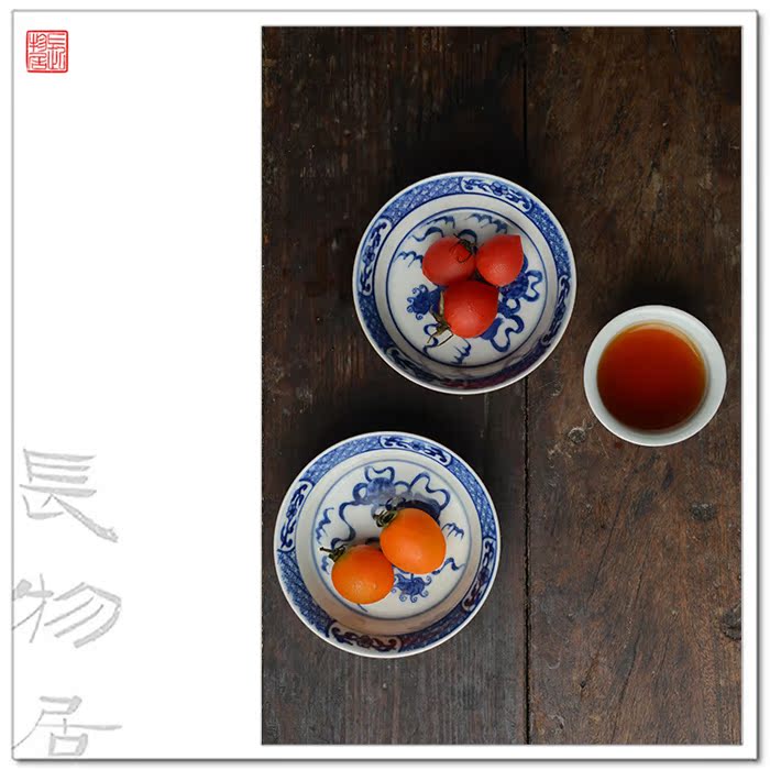 Offered home - cooked at flavour sauce glaze in jingdezhen blue and white lion ball saucer checking archaize ceramic tea set