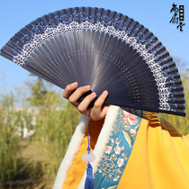 Hanfu folding fan lady qipao fan Classical Folding Fan with Female Fan Gufeng Dance Fan Dancing China fan