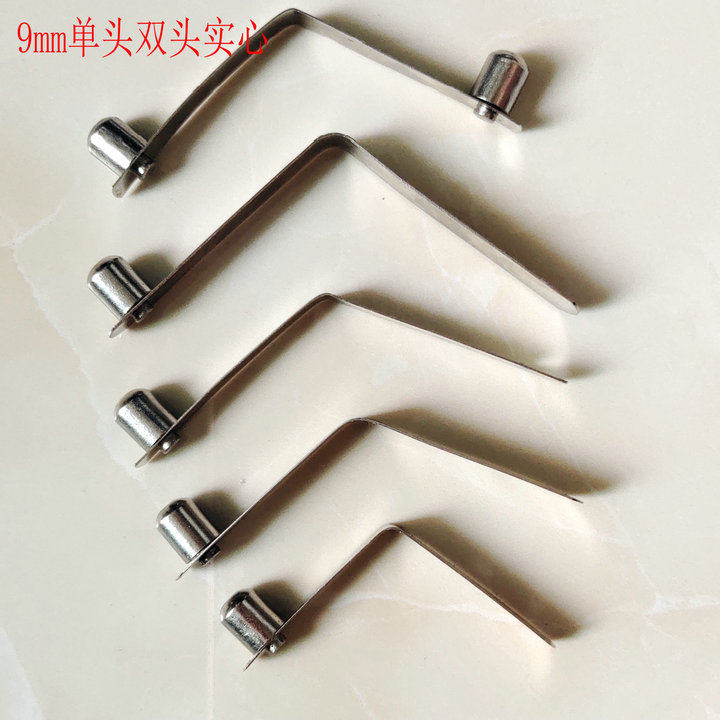 9mm double-head single-head solid spring buckle telescopic positioning V-shaped spring piece 65 manganese spring steel piece marble spring