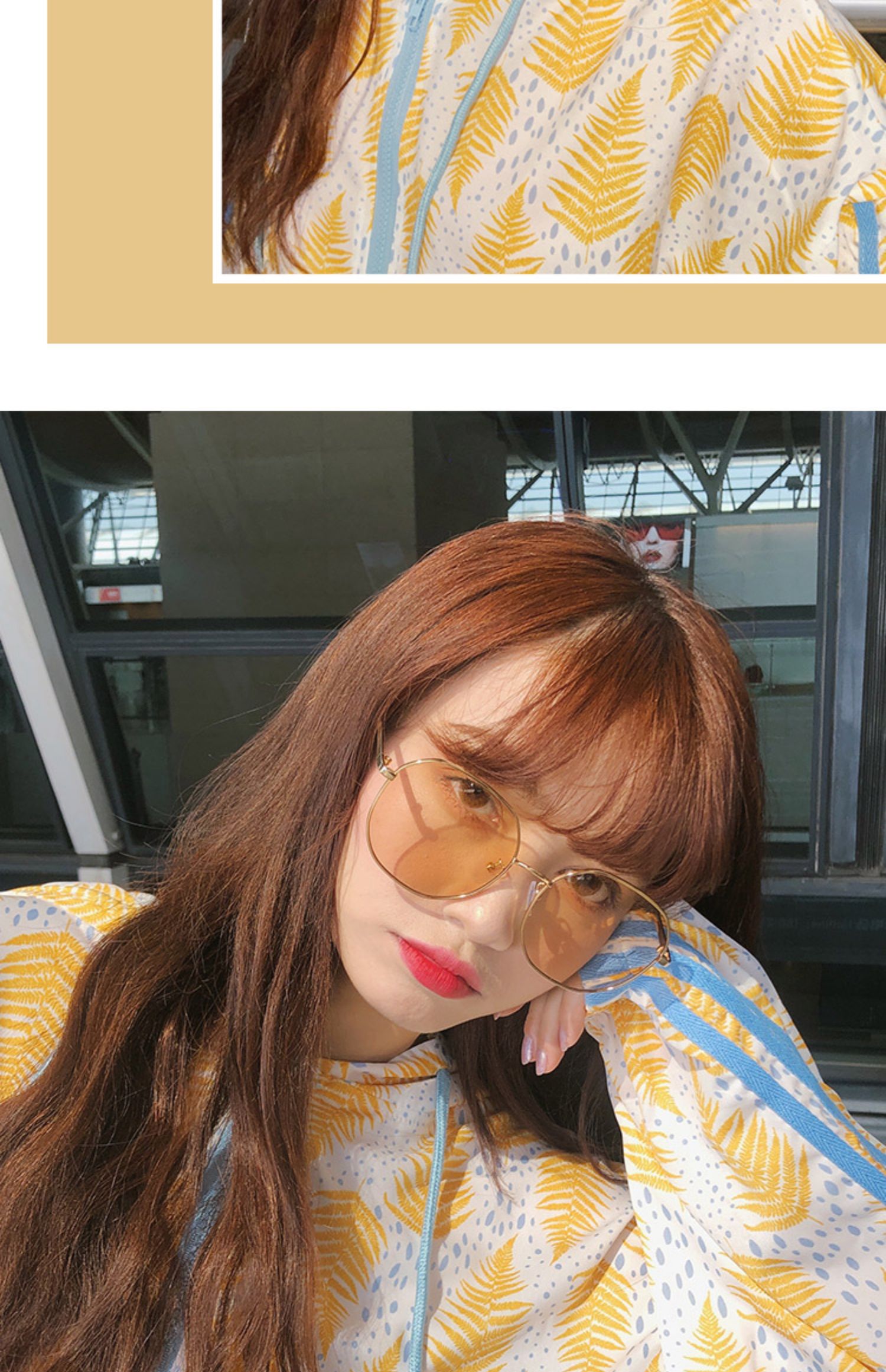 Kính râm 2019 thời trang xuân hè kính râm nữ kim loại rỗng UV bảo vệ kính râm thời trang mặt nhỏ - Kính đeo mắt kính kính chống ánh sáng xanh