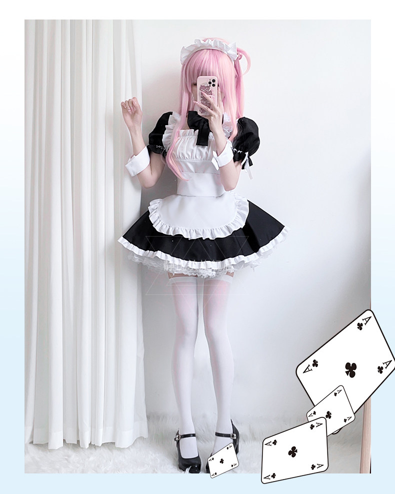孤独摇滚后藤一里女仆装波奇cos服伊地知虹夏山田凉喜多cosplay服-阿里巴巴