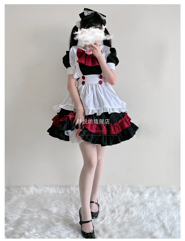 lolita trang phục hầu gái hai chiều phong cách Nhật Bản mềm mại cô gái trang phục hầu gái cosplay anime lolita váy