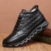 Giày cotton nam mùa đông bằng da dày lông cừu một cộng với nhung cotton ấm áp giày thể thao sneaker Giay cao