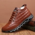 Giày cotton nam mùa đông bằng da dày lông cừu một cộng với nhung cotton ấm áp giày thể thao sneaker Giay cao