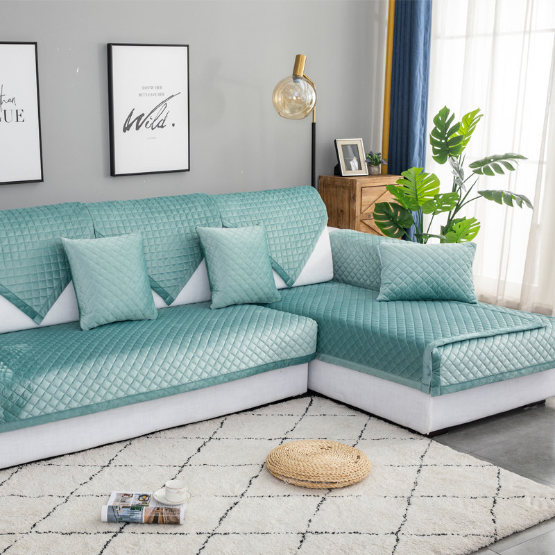 Sofa Cushion Four Seasons Universal Non-slip Cushions Submodern Minima Fashion Thickened Sofa Cover Upscale Guaibu Ouxuan