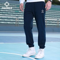 Quasi knitted sports trousers mens fashion casual pants basketball running training breathable corset pants