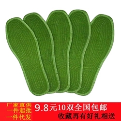 Hualong military fans supplies military green cotton training insoles men and women sweat breathable march anti-odor cotton insoles universal