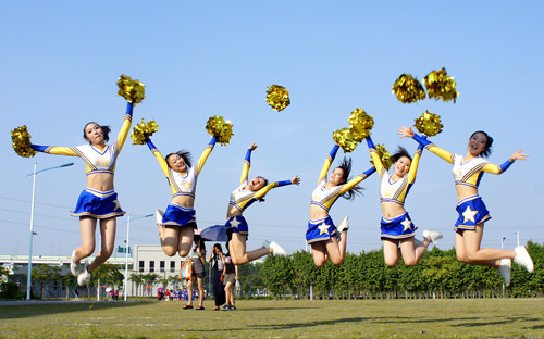 Professional custom factory direct sales Men and women Fox cheerleading skills Competition clothing performance clothing dance performance clothing