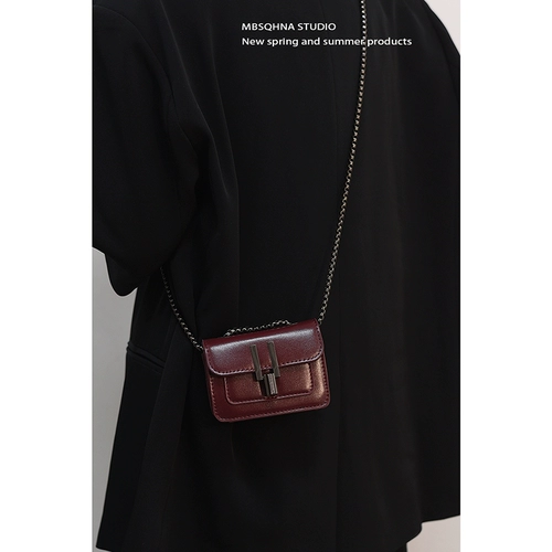 MBSQHNA Сумка через плечо, цепь, небольшая сумка, небольшая дизайнерская маленькая помада