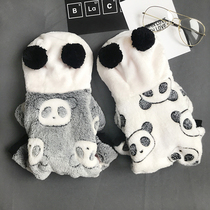 Pet dog clothes cute baby cat Gafei short plush red panda transformation baby dog clothes winter clothes