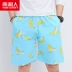 Nam cực cotton pajama quần nam quần short mùa hè lỏng phần mỏng cotton home shorts nam quần bãi biển năm điểm quần